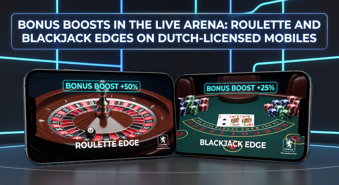 Live roulette tafel met mobiele bonus overlay op Nederlands casino scherm