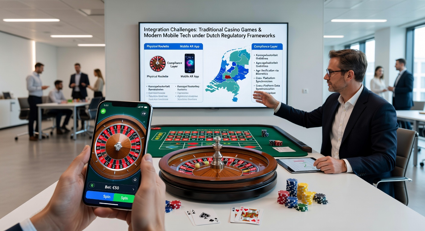 Mobiele casino app met traditionele spellen zoals roulette en blackjack op tablet